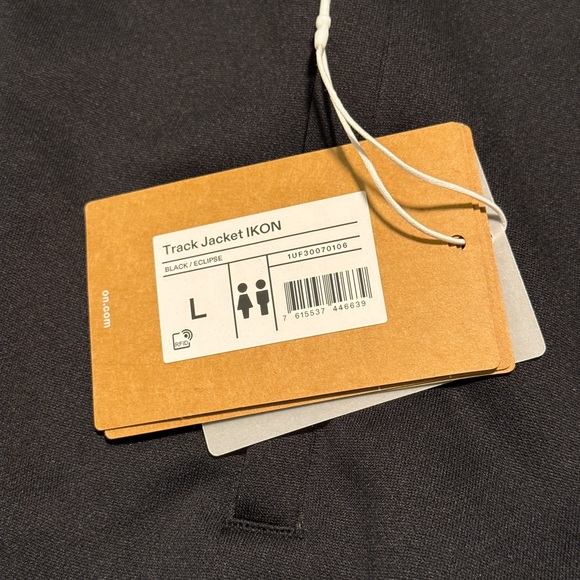 On Running Men's Charcoal and Black Performance Jacket - Picture 4 of 4